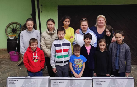 The Vostok SOS Charitable Foundation donated three heaters and a stove to the family that runs the family-type orphanage “Pyroh”