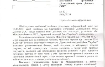 Восток-SOS позивається проти Мінсоцполітики