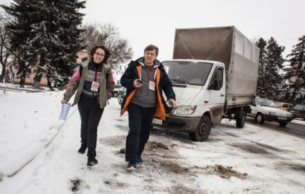 Роздана гуманитарная помощь переселенцам в Беловодске