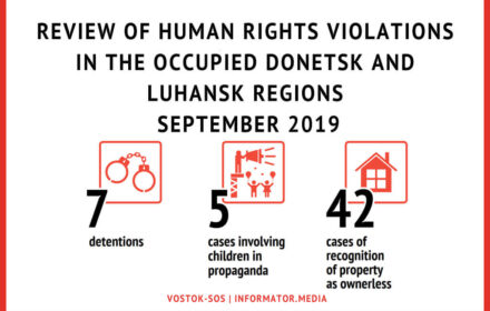 Review of human rights violations in the occupied Donetsk and Luhansk regions | September, 2019