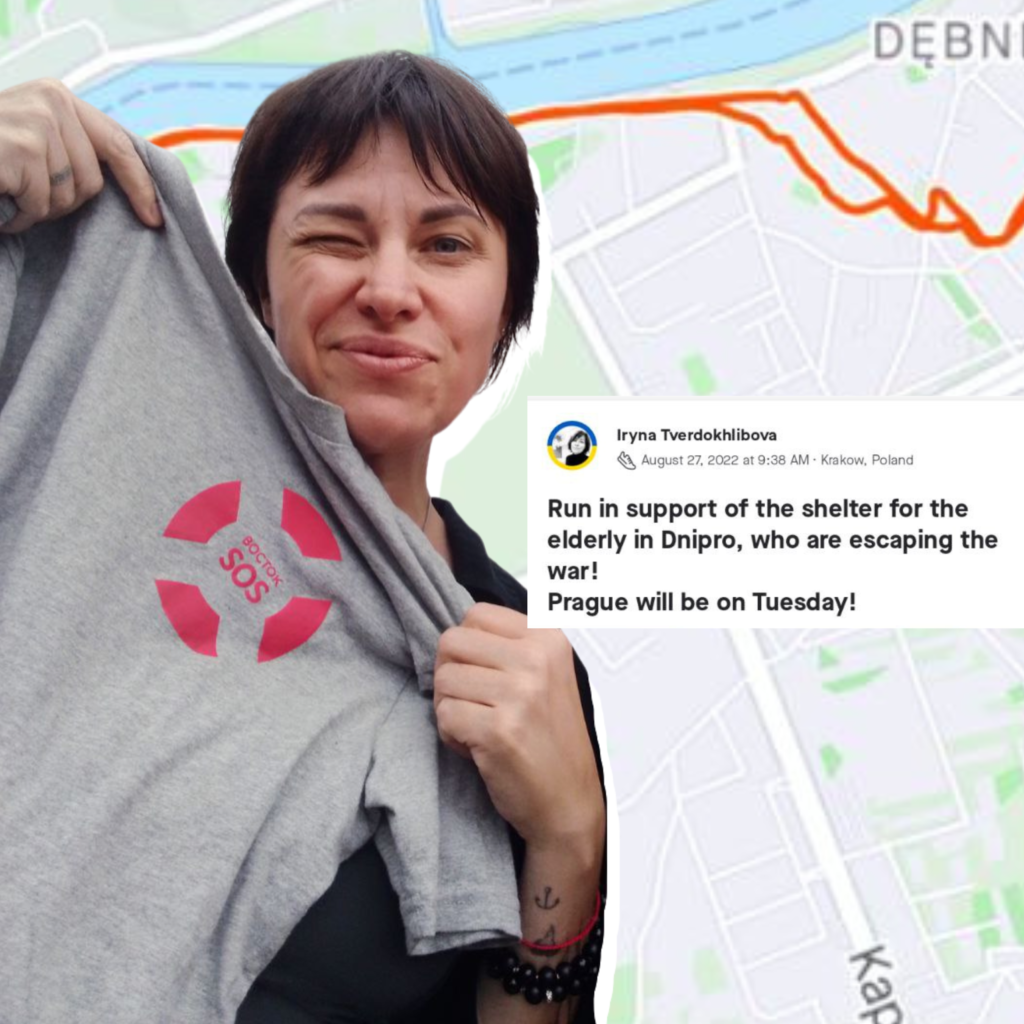 Iryna runs through the cities of Europe to raise funds for the creation of a shelter for displaced people in Dnipro. | CF «East SOS», картинка №1