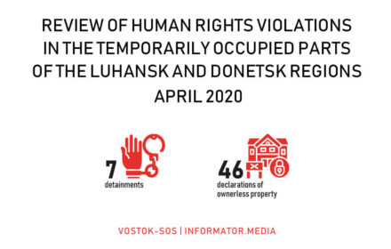 Review of Human Rights Violations in the Temporarily Occupied Parts of the Donetsk and Luhansk Regions| April 2020