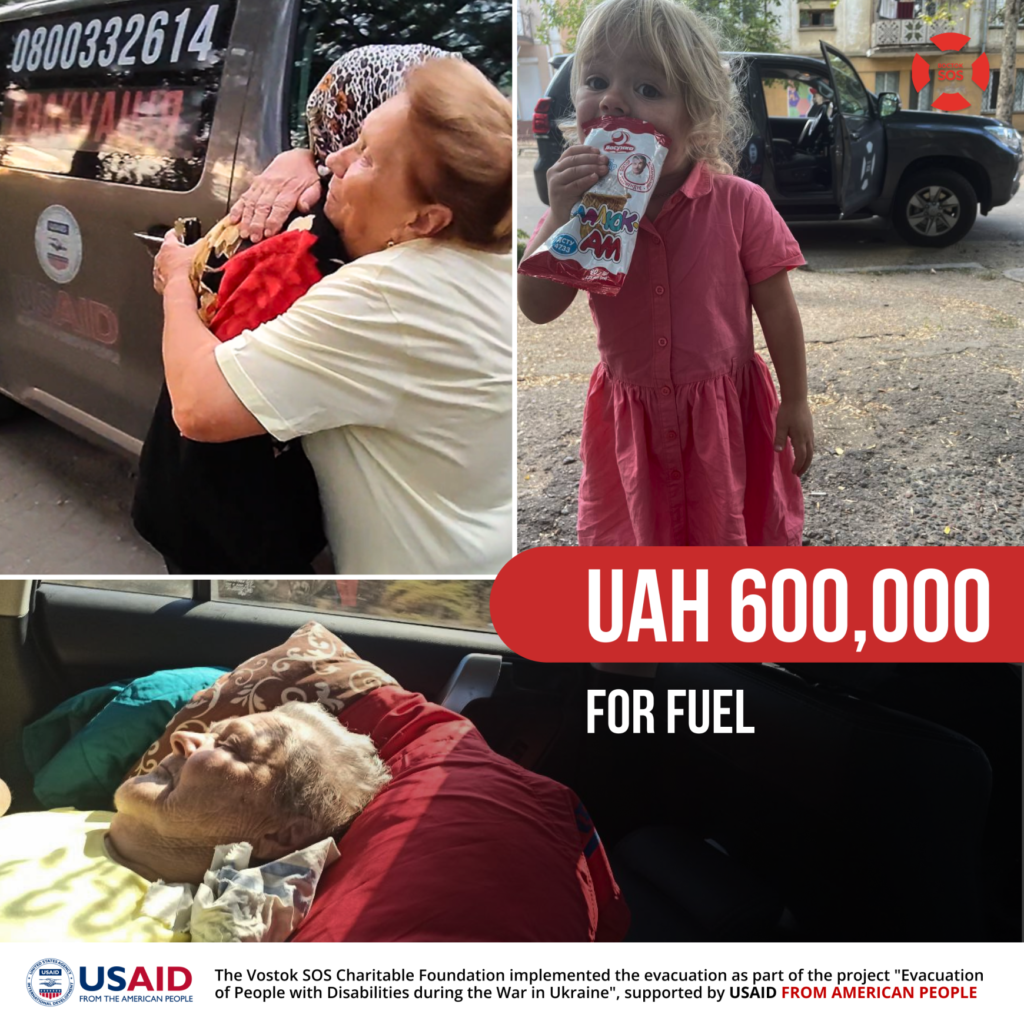 The Vostok SOS Charitable Foundation has allocated more than UAH 7,800,000 to provide evacuation and support for victims of russian aggression over the past six months | CF «East SOS», картинка №5