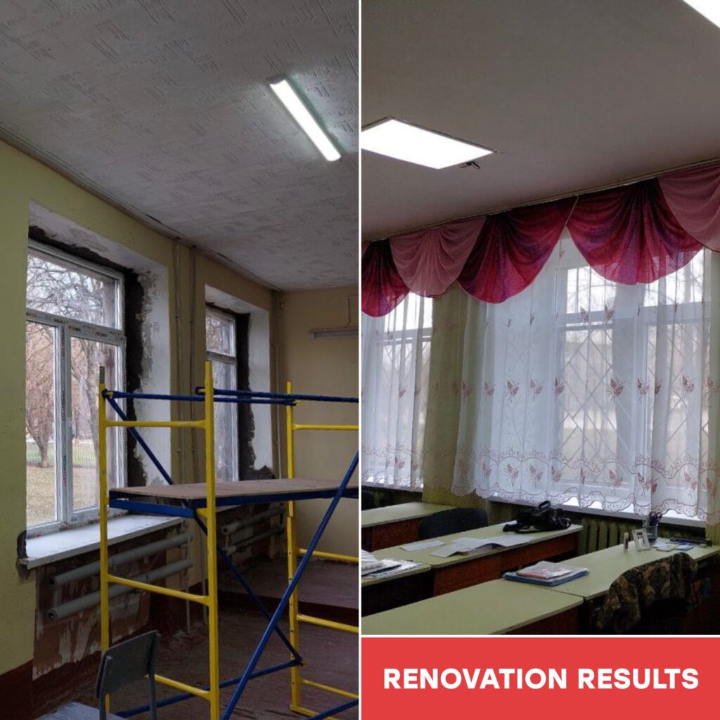 “East SOS” replaced the windows at the West Donbas Vocational Lyceum in Pavlograd | CF «East SOS», картинка №4