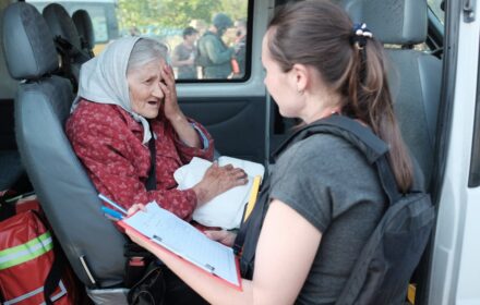 Human rights activists call for pressure on Russia to get humanitarian access to flooded left-bank Kherson region.