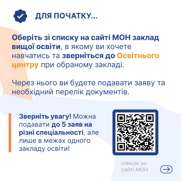 19 липня розпочалася реєстрація вступників до українських вишів – особливості вступу для абітурієнтів з ТОТ та прифронтових територій | БФ «Схід SOS», картинка №1