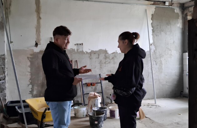 БФ «Схід SOS» проводить ремонтні роботи в МТП, щоб створити понад 350 місць для розселення евакуйованих