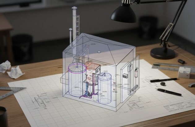 БФ «Схід SOS» розробив проєктну документацію із встановлення мобільної котельні для місця тимчасового проживання у місті Заводське (Полтавщина)