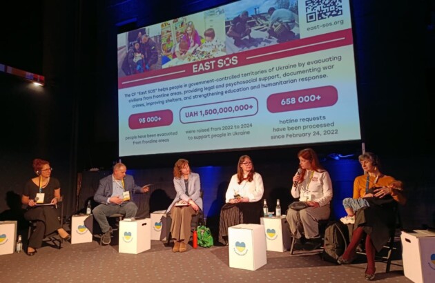 Про українську стійкість під час війни: БФ «Схід SOS» взяв участь у панельній дискусії в межах форуму Cafe Kyiv у Берліні